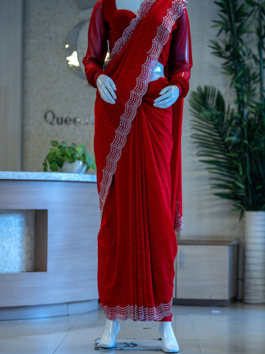Sarawaski%20Worked%20Border%20Saree%20in%20Red%20Color%20-%20Image%203