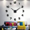 Home Decor Big Mirror 3D DIY Wall Clock Modern Design, Large Decorative Designer 3D Wall Clocks Diameter Upto-27Inch. 