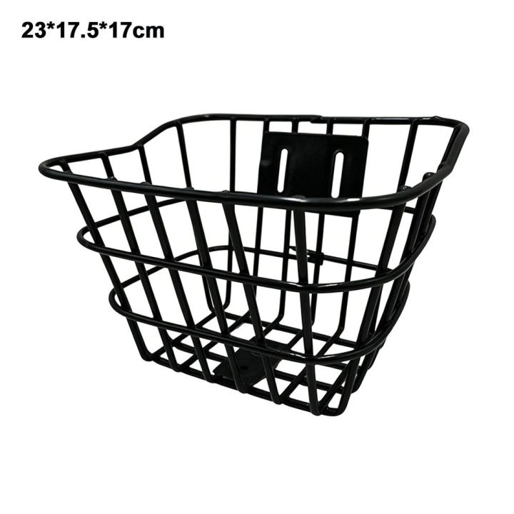 High%20Quality%20Easy%20To%20Install%20Bicycle%20Rear%20Basket%20Metal%20Fixed%20Durable%20Bike%20Rear%20Basket%20Adjustable%20Black%20Backpack%20Storage%20Children's%20Folding%20Bike%20Accessories%20-%20Image%202