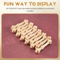 OUMERY 12Pcs DIY Spindles Balusters Wooden Miniature 1/12 Scale Stair Railing Decoration Toys. 