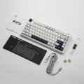 AULA F75 75% Hot Swappable Wireless Gaming Mechanical Keyboard, Gasket Mount, PBT Keycaps, Pre-lubed Switches,2.4GHz/USB-C/BT5.0 RGB Backlit. 
