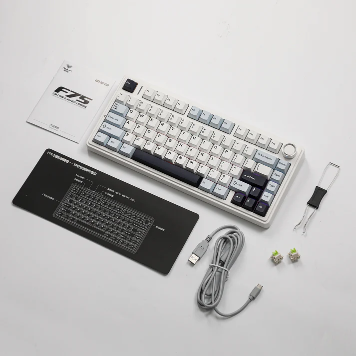 AULA%20F75%2075%25%20Hot%20Swappable%20Wireless%20Gaming%20Mechanical%20Keyboard,%20Gasket%20Mount,%20PBT%20Keycaps,%20Pre-lubed%20Switches,2.4GHz/USB-C/BT5.0%20RGB%20Backlit%20-%20Image%207