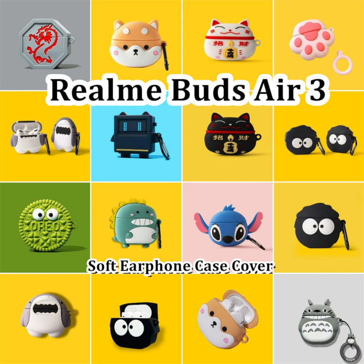 Original For Realme Buds Air 3 cartoon Silicone Earphone Case Cover Shock resistant NO.1