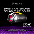 (New Launch) Ultima Thunder Speaker, 110Watt RMS Output, 220 Watt Peak Output, Ultima Supreme Sound, Bluetooth V5.3, Dual Equalizers, Support Multiple Link (Up to 100 speakers), Extra Bass Technology, Dynamic RGB LED Lights |. 