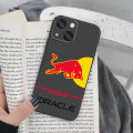 Fashion Red Bull Logo Phone Case For Apple iPhone 15 14 13 12 11 SE XS XR X 7 8 6 mini Plus Pro MAX Soft Black Cover. 