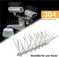(Pack of 6) Bird Spikes Stainless Steel 5 Pin Deterrent Spikes Repellent Fence Spikes Comes Assembled & Covers 3.84 meters (384cm). 