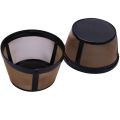 Reusable 4 Cup Basket Replacement Coffee Filter -For Permanent Coffee Filter for Maker and Brewer (2 Pack]). 