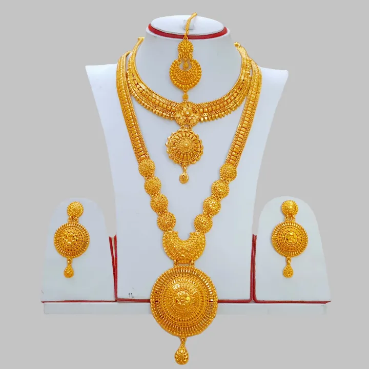 Gold%20Plated%20Heavy%20Bridal%20Rani%20Haar%20With%20Mini%20Haar,Earring,%20Maang%20Tikka%20Bridal%20Set%20Combo%20Rani%20Haar%20Ranihaar%20Necklace%20Jhumka%20And%20Gold%20Design%20Sirbindi%20Gold%20Design%20Rani%20Haar%20Nakkali%20Gahana%20Set%20Duhali%20Gahana%20Beautiful%20Necklace%20Real%20Gold%20Design%20Combo%20Set%20Jewels%20-%20Image%202