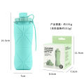 Cross-border New Silicone Water Bottle Outdoor Portable Silicone Water Jug Cup High Temperature Resistant Sports Water Bottle Factory In Stock. 
