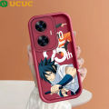 UCUC for Realme C55 Narzo N55 Back Cover Naruto Characters Soft Silicone Square Ladder Phone Case. 