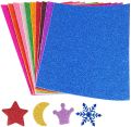 Glitter Foam Self-Adhesive Sheets To Add Some Sparkle To Your Crafts 5 Assorted Colours Sheet. 