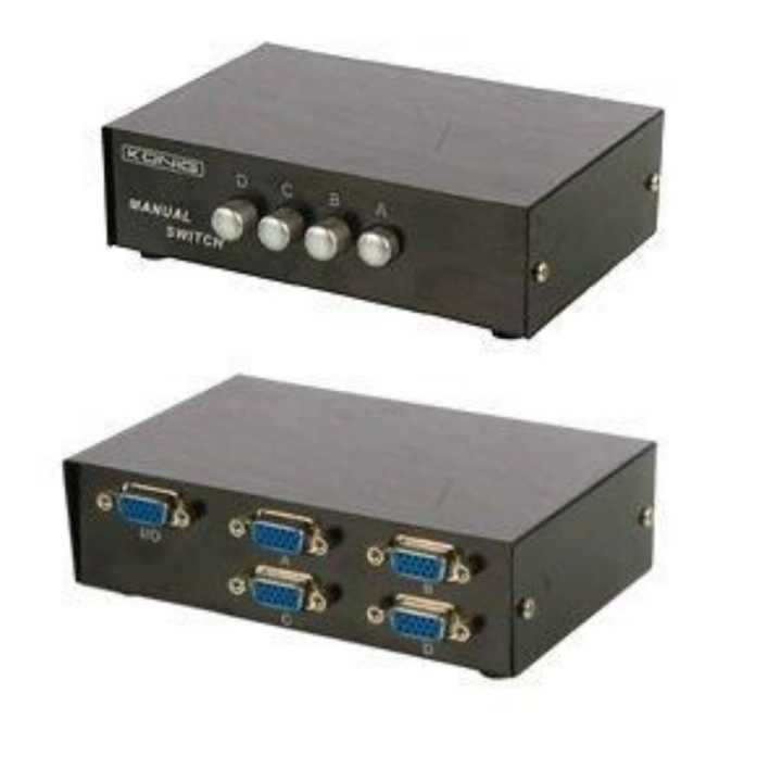 Vga Splitter 4 Port 150 Mhz (1 Input 4 Output)- Generic