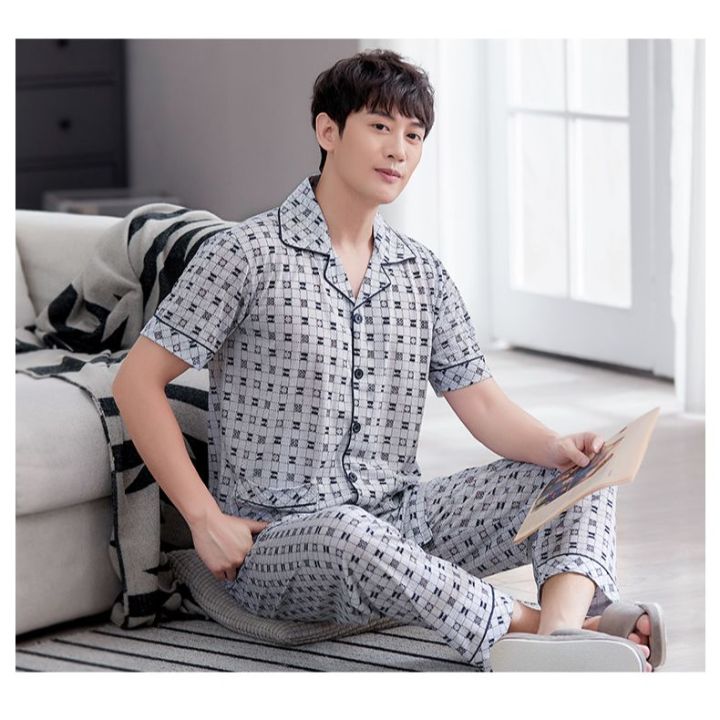 Cotton Printed Soft Pajama Set For Men