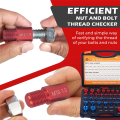 Portable Thread Tester Easy to Use Standard and Metric,44 Male/Female Gauges. 