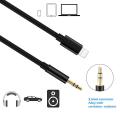 Lightning To 3.5 Mm Jack Aux Audio Stereo Cable for Car, Home, Speaker, Headphones Phone, Computer, Tablet, Mp3 Player, Others Devices. 