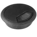 Wall / Desk Grommet For Cable Management 50mm Black. 