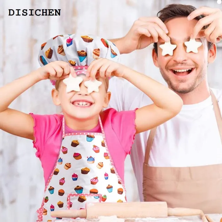 DISICHEN%20Luxury%201%20Set%20Kids%20Cooking%20Costume%20Kitchen%20Apron%20Glove%20Hat%20Role%20Playing%20Cooking%20Apron%20-%20Image%203