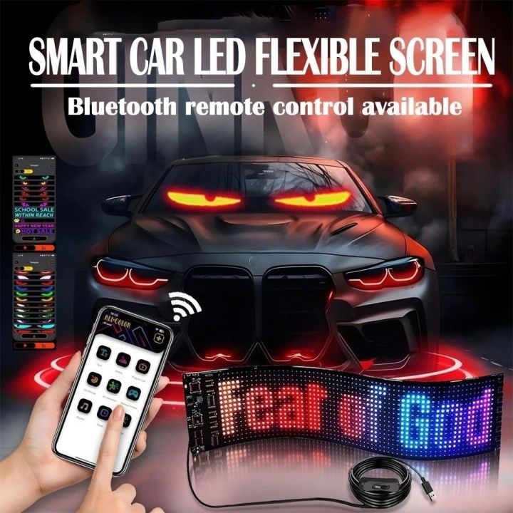 Decorative%20Programmable%20Bluetooth%20Control%20Car%20Ambient%20Light%20with%20Remote%20Control%20Flexible%20Strip%20Auto%20DIY%20Light%20Bar%20Cyberpunk%20RGB%20LED%20Car%20Scrolling%20Sign%20Car%20Display%20-%20Image%208
