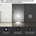 Motion Sensor LED Night Light, USB Rechargeable Energy-Saving Bedroom Washroom Stairs Intelligent Body Induction Lamp. 