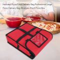 OYPFXMI 2X Insulated Pizza Food Delivery Bag Professional Large Pizza Delivery Bag Moisture-Proof Pizza Box. 