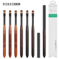 DISICHEN New 1PC Acrylic Nail Brush Pen for Powder Manicure Round Wood Handle Gel Builder Brushes Tools. 