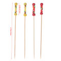 100Pcs/Pack Creative Fruit Fork Cocktail Stick Bamboo Skewers Candied Haws Stick Used for Buffet Wedding Food Decoration QUANYIN. 