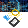 Fiber Optic Splitter Box SC/UPC 1/4 PLC Splitter ABS Housing Fiber Optical Splitter. 