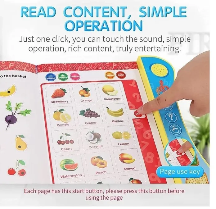 Toys%20Intellectual%20Learning%20Study%20Book%20Electronic%20Talking%20Book%20(Multicolor)%20-%20Image%205
