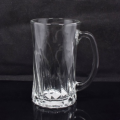 Delisoga 320ml Glassware Glass Clear Beer Mug ZB77 - 6 pcs Set. 