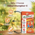 Dabur Glucoplus-C (Orange Flavour) 500 gm Powder with free Glass. 