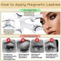Hot Magnetic Magnetic Eyelashes Kit Natural Look Faux Mink Magnetic Lashes No Glue Reusable False Eyelashes with Magnets for Eyelash Extension. 