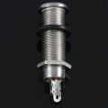 fasdaga 2X Electric Guitar Jack Chrome Threaded Cylinder Output Input Jack Plug Sockets 1/4 Inch for Electric Guitar. 
