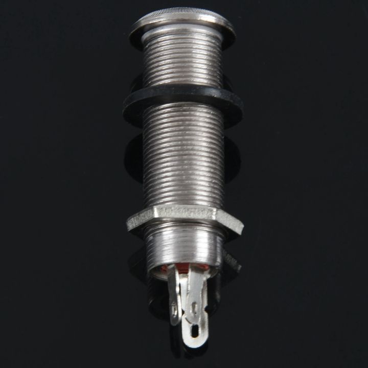 fasdaga%202X%20Electric%20Guitar%20Jack%20Chrome%20Threaded%20Cylinder%20Output%20Input%20Jack%20Plug%20Sockets%201/4%20Inch%20for%20Electric%20Guitar%20-%20Image%203