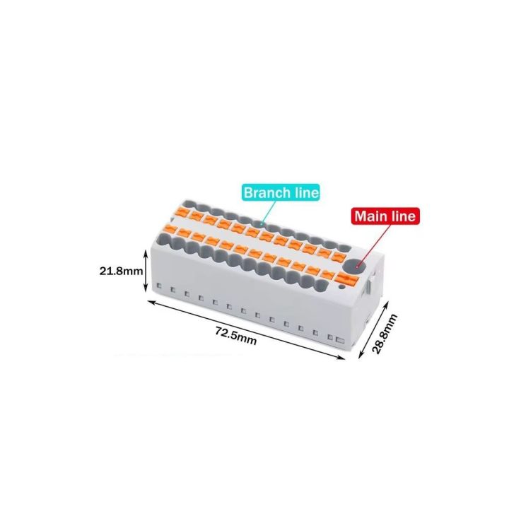 High%20Quality%20PTFIX%202.5mm%20Push-in%20Terminal%20Block%20Connector%202/3/4/5/6/7/8/9/10P%20Connection%20with%20Fixing%20Hole%20Wire%20Merging%20And%20Branching%20Device%20One%20In%20Multiple%20Out%20Distribution%20Block%20Mount%20On%20Din%20Rail%20-%20Image%204