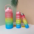 3 in 1 Water Bottles Lock Feature & Top Lid with Times Drink for Office/Home/Sports/outdoor - Water Bottles. 