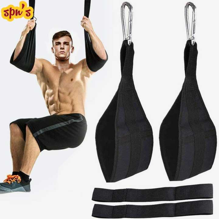 SPN's Ab Straps for Pull Up Bar Heavy Duty Pull Up Straps & Hanging Ab Straps