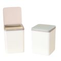 Collection Basket Simple Desktop Trash Can Plastic Mini Garbage Container Beautiful Square Waste Bin Home. 