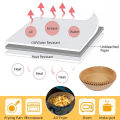 200Pcs 20cm Air Fryer Disposable Paper Liners | Non-Stick, Oil-Absorbing, Food-Grade Round Baking & Frying Papers for Household Cooking. 