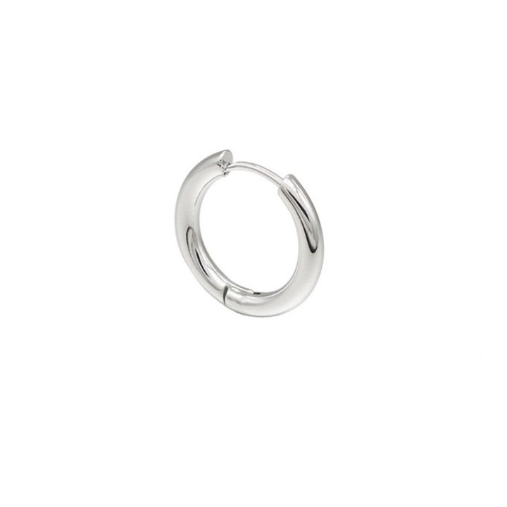 1 Piece (2.5MM*12) Stainless Still Hinged Sleeper Continuous Hoop Earring Jewelry Adjustable Size