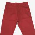 Maroon Color Plain Summer Leggings For Kids (Girls). 