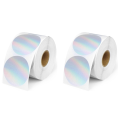 2Inch Thermal Labels, 800 Pcs Round Self-Adhesive Direct Thermal Printer Label for Color Coding Label Printer, Logo. 