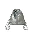 Portable Transparent Pocket Drawstring Backpack Large Capacity PU Itabag Handheld Bag Lightweight Shoulder Bag Outdoor. 