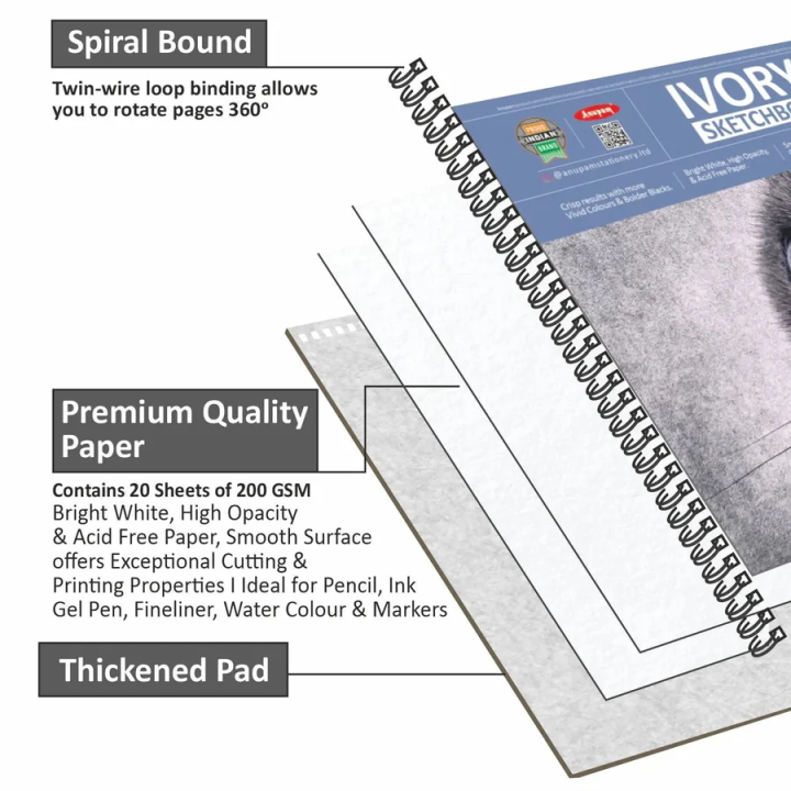 Anupam%20Wiro%20Bound%20Ivory%20Paper%20Sketchbook%20-%20A4%20size%20-180%20GSM%20-%2020%20Sheets%20-%20Image%202