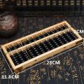Montessori Multicolor Wooden Abacus Square 13 Digits Calculation Bead Wooden Learning Toy Beads Preschool. 