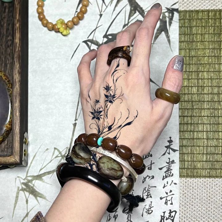 【Mega Sale】Flowers grow wantonly with high color value Diablo herbal juice stickers durable wrist trend