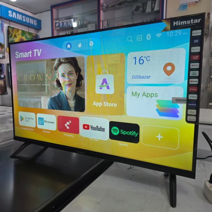 Himstar%2032%20Inch%20Full%20HD%20Smart%20LED%20TV%20=%20HT-32F2KSSK/EK%20%7C%20Wi-Fi%20&%20Bluetooth%20%7C%20Android%2014%20%20%7C%20Frameless%20Design%20%7C%20Boom%20Sound%20%7C%20A+%20Panel%20%20%7C%201%20Year%20Full%20+%202%20Years%20Service%20Warranty%20-%20Image%207