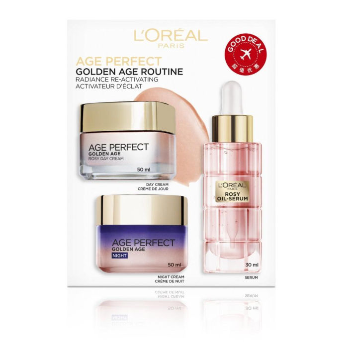 L'Oréal Paris Age Protect Golden Age Routine Serum+Day+Night W (30+50+50)ML  Trex