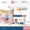 MumBuds USA ZIPLOCK Tape Style Diapers Size-4 L (9–14 kg) 38 Pcs | Ultra Thin, Soft & Breathable Baby Diapers. 