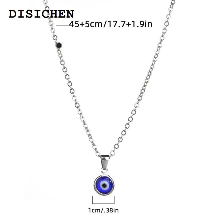 DISICHEN%20Portable%20Turkey%20Evil%20Eye%20Charms%20Necklace%20for%20Woman%20Blue%20Round%20Pendants%20Couple%20Chain%20Necklaces%20Lucky%20Jewelry%202023%20Fashion%20Friendship%20Gift%20-%20Image%208