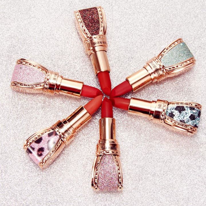 Hengfang%20sparkling%20star%20diamond%20bow%20lipstick%20lip%20gloss%20set%20boxed%20affordable%20brand%20student%20bean%20paste%20ox%20blood%20color%209402%20-%20Image%203